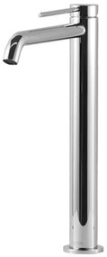 Rubinetto per lavabo getto laminare cristallino CIRCLE TWO cromo lucido GATTONI RUBINETTERIA H 30 cm
