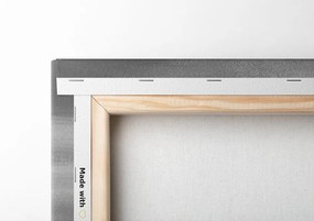 Quadro su tela – Onde marine sulla costa in bianco e nero