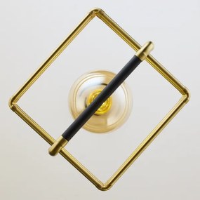 Jupiter 2025 - Lampadario a sospensione con filo FIORI 1xG9/10W/230V nero/oro/beige