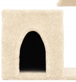 Albero per Gatti con Tiragraffi in Sisal Crema 50,5 cm