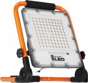 Proiettore LED ricaricabile con stativo LED/50W/3,2V 4500K 5000 mAh IP65 arancione