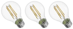 SET 3x Lampadina LED FILAMENT A60 E27/3,8W/230V 4000K Classe energetica A