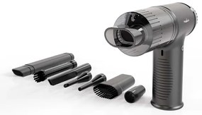 Nedis VCHHR100BK - Aspirapolvere portatile ricaricabile 2in1 90W/6000 mAh grigio/nero