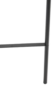 Lampada da terra intelligente nera con WiFi A60 vetro fumé - Bliss