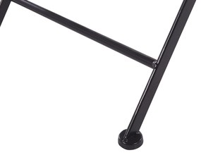 Set di 2 sedie da giardino in metallo nero CARIATI Beliani