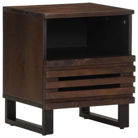 Comodino 40x34x46 Cm İn Legno Massello Di Mango /