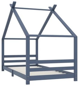 Giroletto per Bambini Grigio in Massello di Pino 90x200 cm