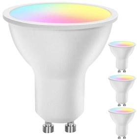 Set da 4 lampadine LED RGBW dimmerabili Smart GU10/4,9W/230V 2700-6500K - Aigostar