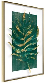 Poster  Gilded Palm Leaf  Cornice Quadri Cornice d'oro, Larghezza x Altezza Home decor 40x60