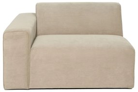 Modulo divano in velluto a coste beige (angolo sinistro) Sting - Scandic