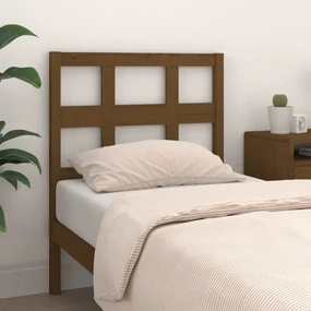 Testiera per letto miele 95,5x4x100cm in legno massello di pino