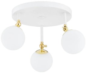 Argon 1434 - Lampadario da bagno LATINA 3xE14/7W/230V IP44 bianco/dorato