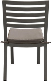 DEXTER - sedia da giardino in alluminio impilabile con cuscino