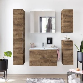 Colonna per mobile bagno Madeo PELIPAL 2 ante P 33 x L 30 x H 168 cm rovere ribbeck