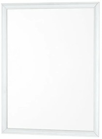 Specchio bagno 46x56 cm cornice bianca e installazione reversibile