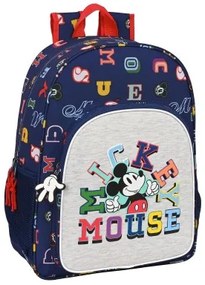 Zaino Scuola Mickey Mouse Clubhouse Only one Blu Marino (33 x 42 x 14 cm)