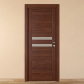 Porta battente Malawi 1 noce L 60 x H 210 cm sinistra