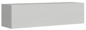 Pensile TV ribalta con foro passacavi Isoka 153 cm Bianco Frassino