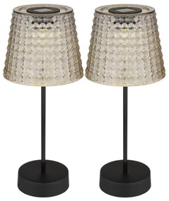 Globo 36634-2S - SET 2x Lampada LED solare SOLAR LED/0,06W/3V IP44 grigio