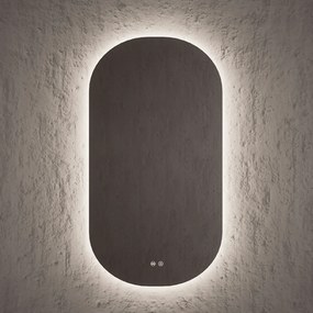 Specchio Ovale 90x50 Retroilluminato Nofer "Pill"