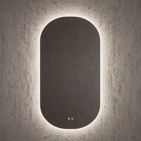 Specchio Ovale 90x50 Retroilluminato Nofer "Pill"