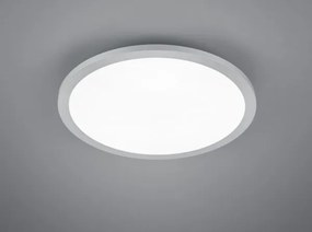 Plafoniera tiberius led rotonda bordo alluminio  r62984087