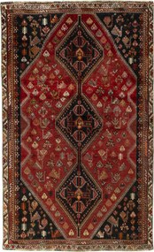 Shiraz Tappeto 160 x 260 Rosso (Iran) Annodato A Mano