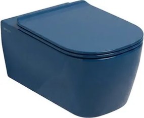 Vaso WC sospeso OLYMPIA CERAMICA tuttoevo, sedile incluso P 53 x L 36 x H 53 cm blu