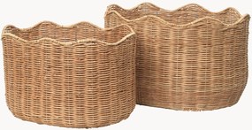 Set di 2 cesti in rattan fatti a mano Lola