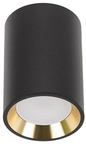 Faretto CHLOE 1xGU10/35W/230V tondo nero/oro