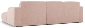 Divano angolare rosa in tessuto bouclé (angolo destro) Molino - Micadoni Home