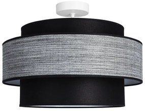 Lampadario a plafone GRACE 1xE27/60W/230V diametro 40 cm nero/grigio