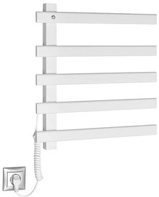 Sapho - Portasciugamani elettrico ELCOR 63W/230V 52 cm bianco opaco sinistra