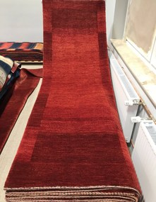 Loribaft Tappeto persiano 270x90 Rosso (Iran) Annodato A Mano