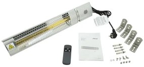 Riscaldatore a infrarossi 1000/2000W/230V IP55 + telecomando