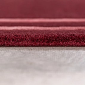 Tappeto burgundy in lana tessuto a mano 160x230 cm Gatsby – Flair Rugs