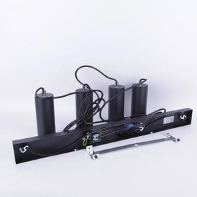 Globo 57911-4HB - Lampadario a sospensione con filo ROBBY 4xGU10/35W/230V nero