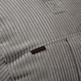 Puof a sacco color senape con rivestimento in velluto a coste Roll 105 – SLOWDOWN