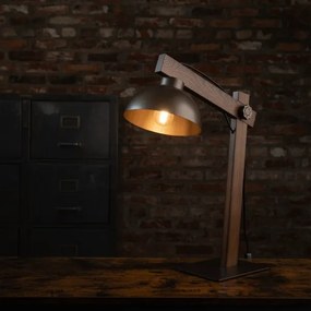 Lampada da tavolo OSLO 1xE27/15W/230V noce/marrone