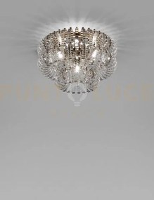 Ecos lampadario da soffitto 60a cristallo rigadin bronzo satinato 3...