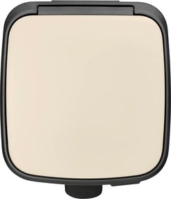 Cestino per la spazzatura beige in acciaio con pedale 30 l Bo – Brabantia
