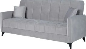 Divano Letto 3 Posti 211x92x98 Con Vano Contenitore Santi Bacos Grigio