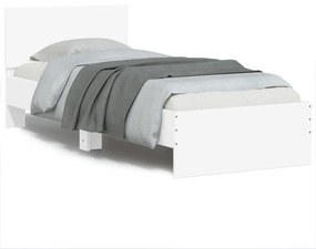 Giroletto Con Testiera E Led Bianco 90x190 Cm /