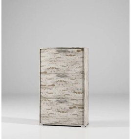 Scarpiera doppia profondità L 67 x H 147 x P 28 cm 18 paia, beige