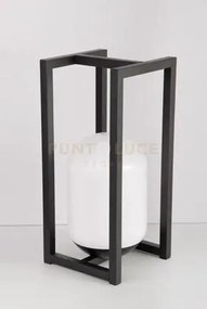 Lampada ricaricabile led climax nera 2w 140lm 4000k ip54 16x16x35,4cm