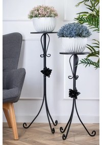 Portafiori 95x39 cm nero