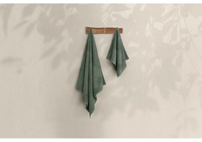 Asciugamani e teli da bagno in cotone verde in set di 2 pezzi - Foutastic