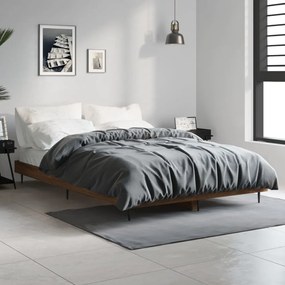 Giroletto Senza Materasso Rovere Marrone 120x190 Cm Truciolato /