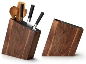 Continente C4251- Portacoltelli con inserto flexi e vano 31x8x24,5 cm noce