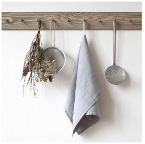 Strofinaccio in lino grigio chiaro , 65 x 45 cm Light Grey - Linen Tales